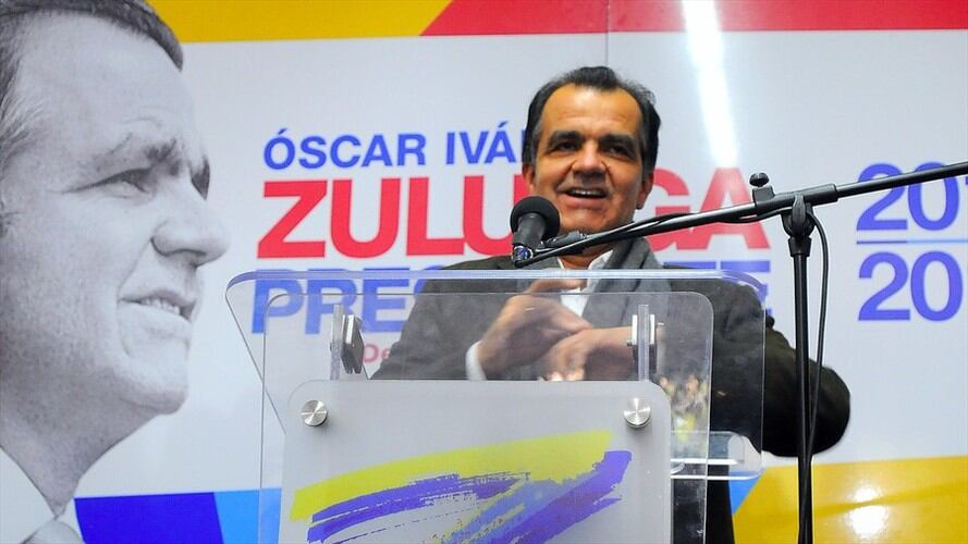 Óscar Iván Zuluaga durante campaña. Foto: Colprensa