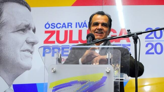 Óscar Iván Zuluaga durante campaña. Foto: Colprensa
