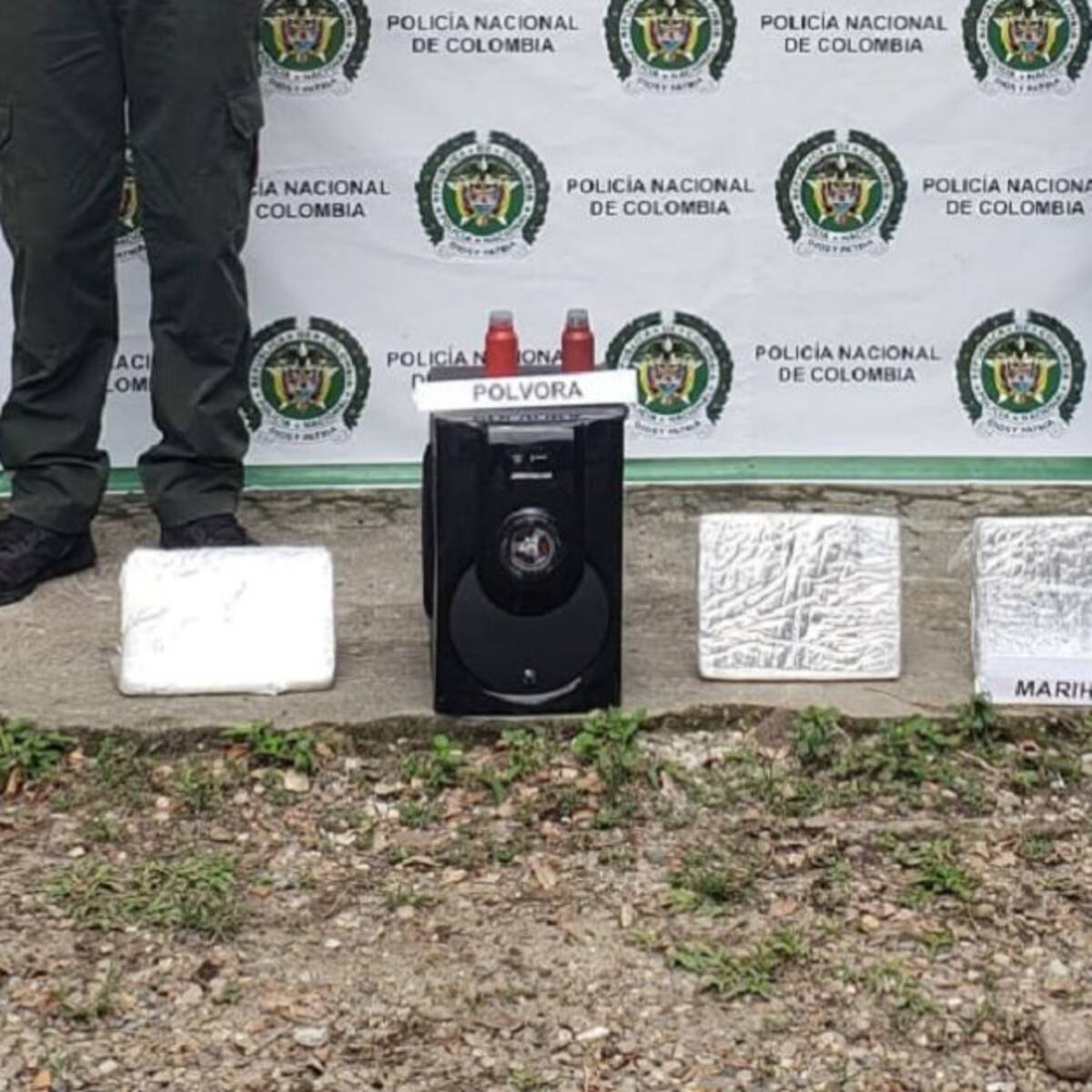 Hallada en el oriente de Caldas una carga de marihuana y pólvora