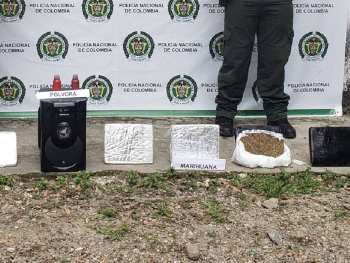 Hallada en el oriente de Caldas una carga de marihuana y pólvora