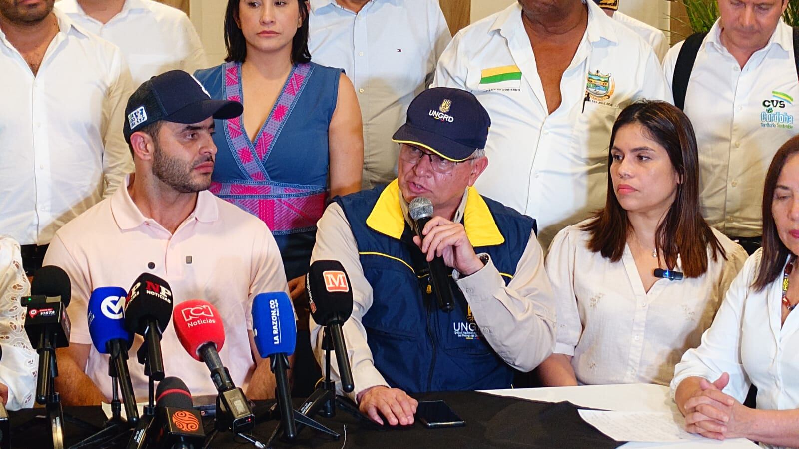 El subdirector para el Manejo de Desastres de la UNGRD, Ricardo Hurtado, tomó la palabra en representación del Gobierno Nacional.