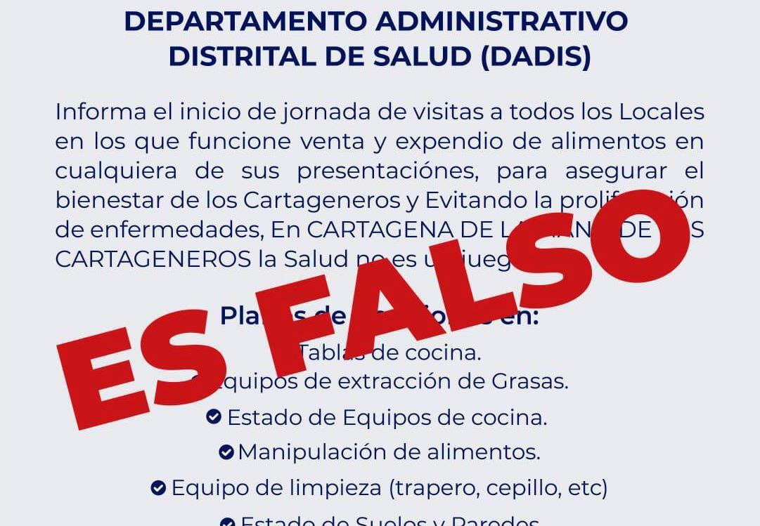 Desmienten supuestas visitas a establecimientos dedicados a la venta de alimentos