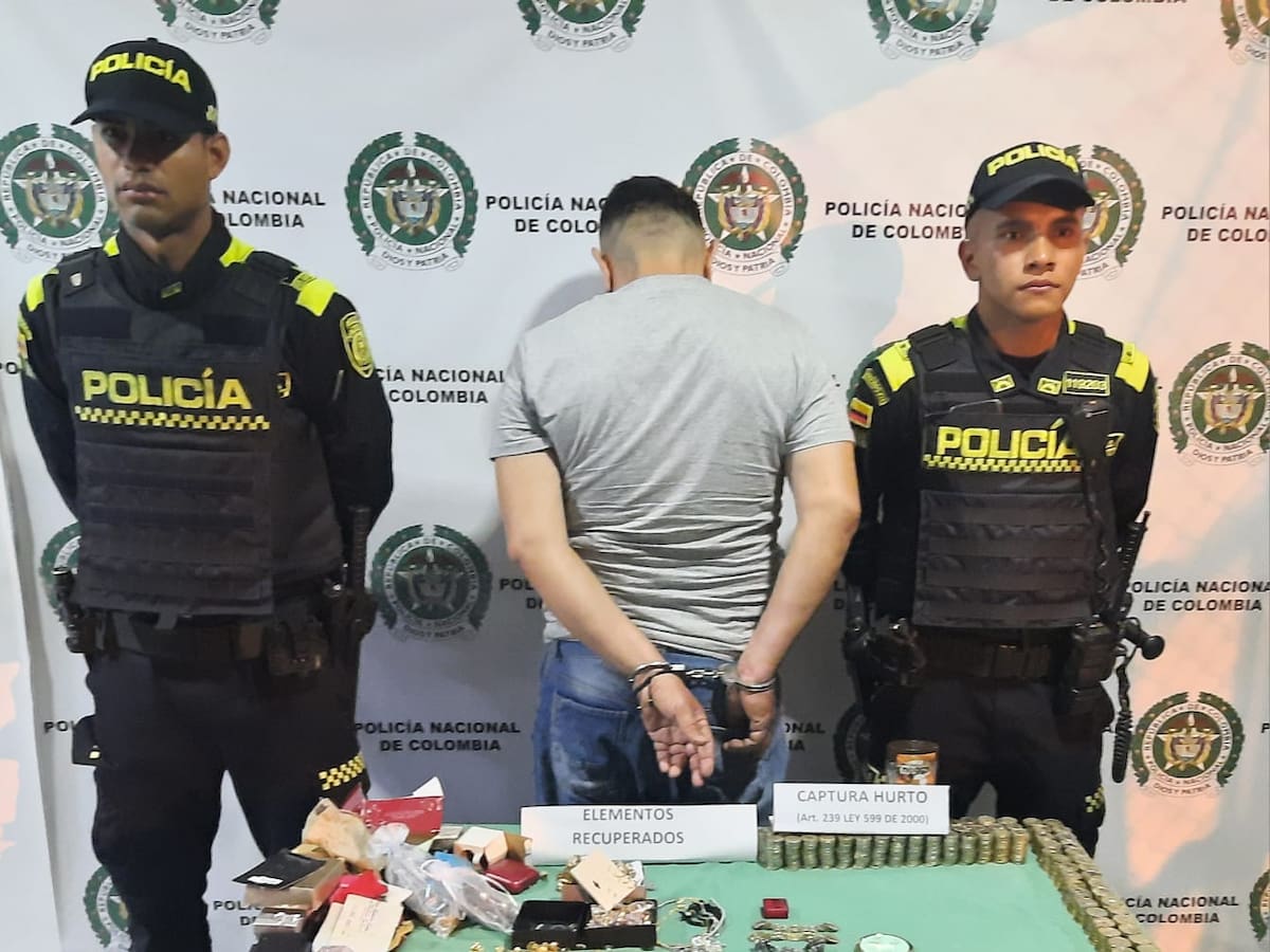 Presunto asaltante de joyas fue capturado en flagrancia en una casa de Chinchiná, Caldas