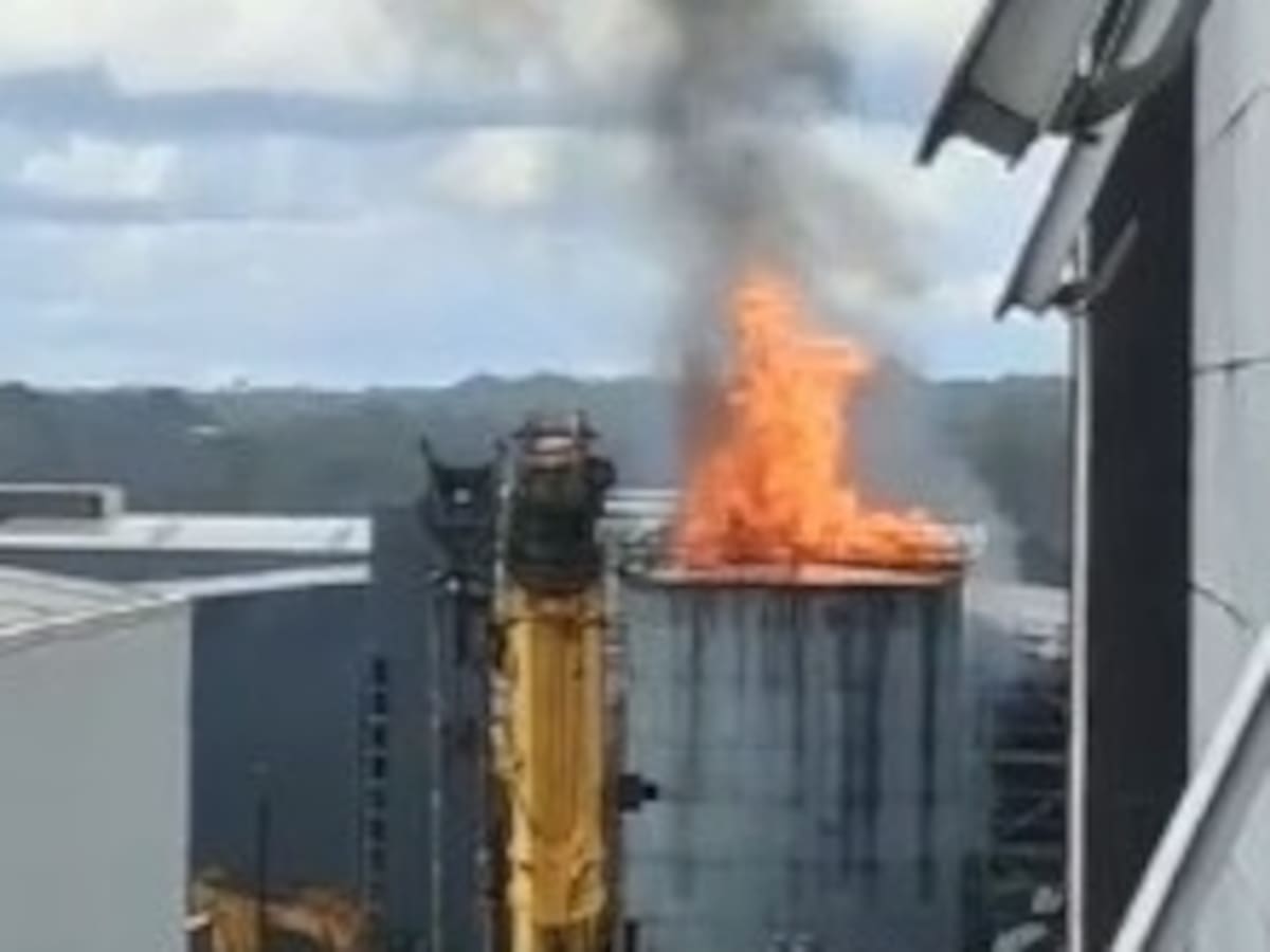 Explosión en tanque que almacenaba alcohol en Zona Franca de Buenaventura