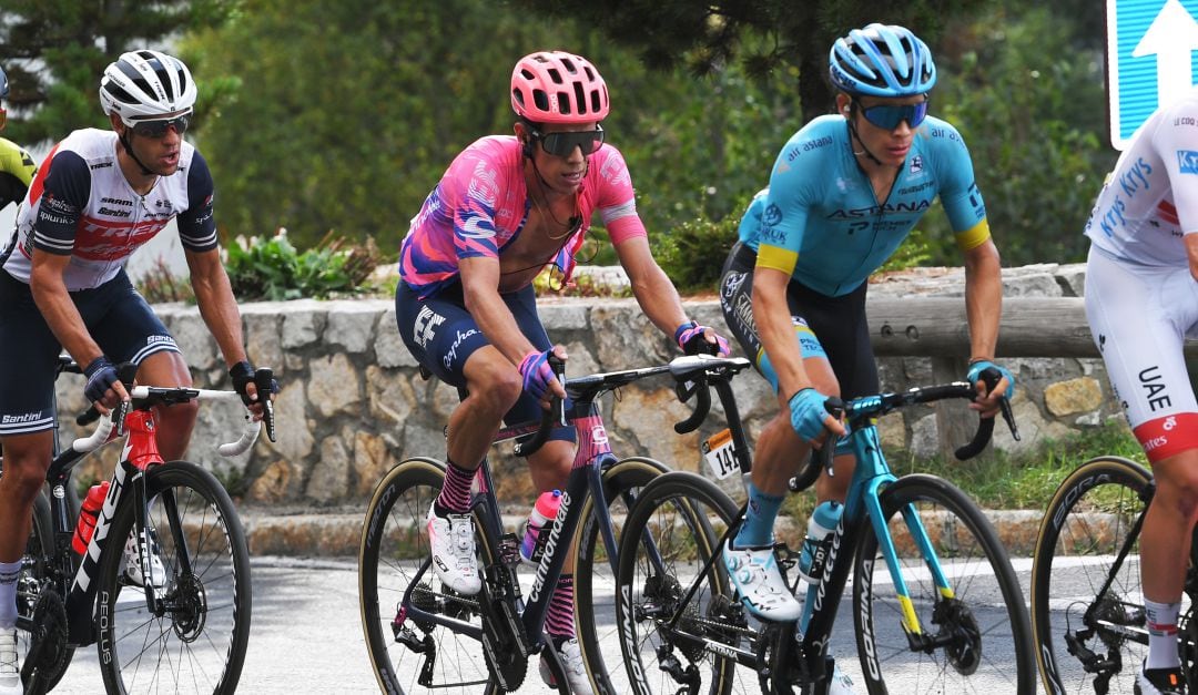 Rigoberto Urán y Miguel Ángel López