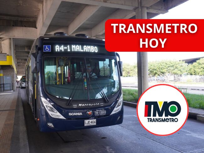 Imágenes tomadas de Transmetro tras suspensión temporal hoy