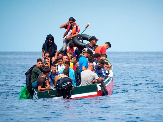 Llegada de migrantes a España.                    Foto: Getty 