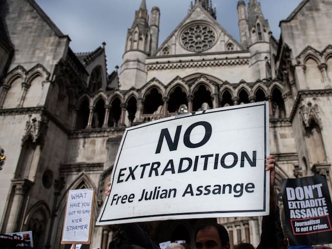 Protestas contra la extradición de Assange