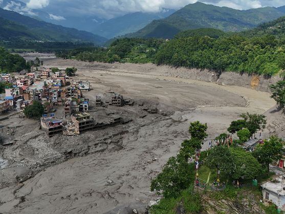 Una riada en Nepal deja muertos y desaparecidos. Foto: EFE/Narendra Shrestha