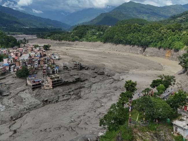 Una riada en Nepal deja muertos y desaparecidos. Foto: EFE/Narendra Shrestha