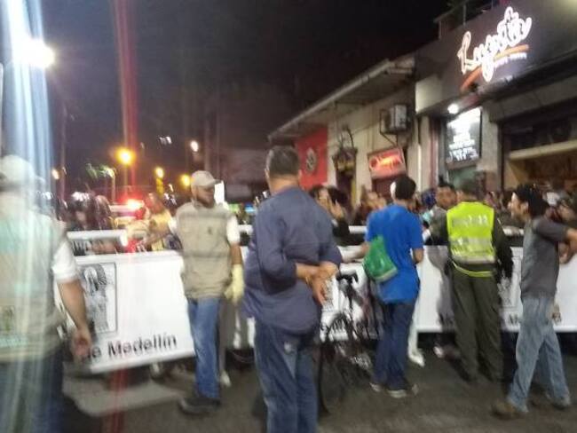 Autoridades se tomaron el parque del periodista en Medellín