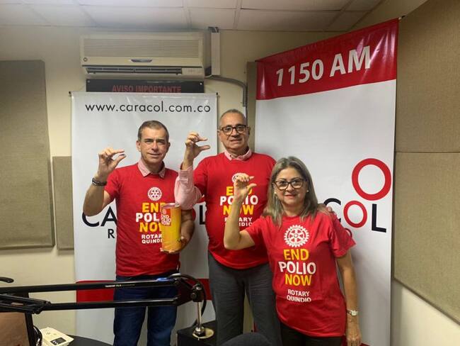 Club Rotario  Armenia Palma de Cera se une al día mundial contra la poliomielitis