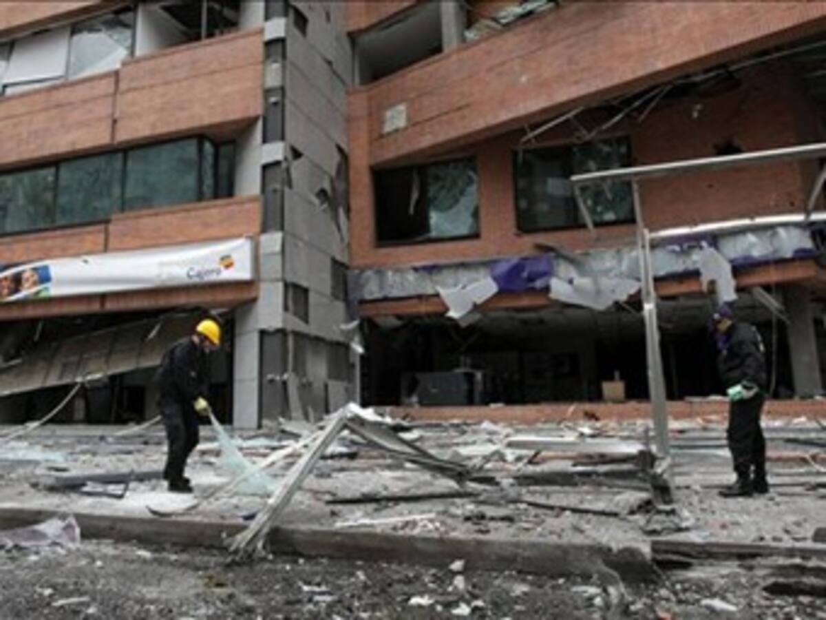 Asegurados presuntos responsables de atentado en Bogotá