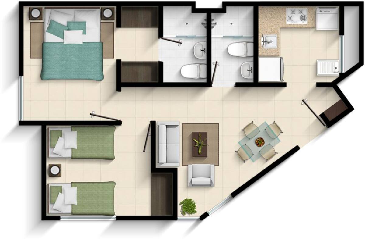 Ubicado en la avenida quinta calle 141, antes del reten del Salado, en Ibagué, este conjunto ofrece apartamentos con áreas desde 48.25 mts2 hasta 56.90 mts2.