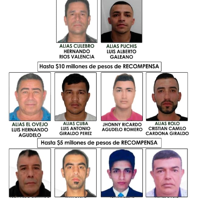 Volante de los más buscado en Manizales. Foto: policía metropolitana.