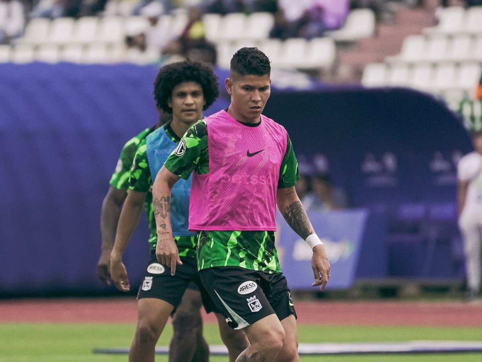Jorman Campuzano, en la previa del juego ante Once Caldas / Twitter: @nacionaloficial.