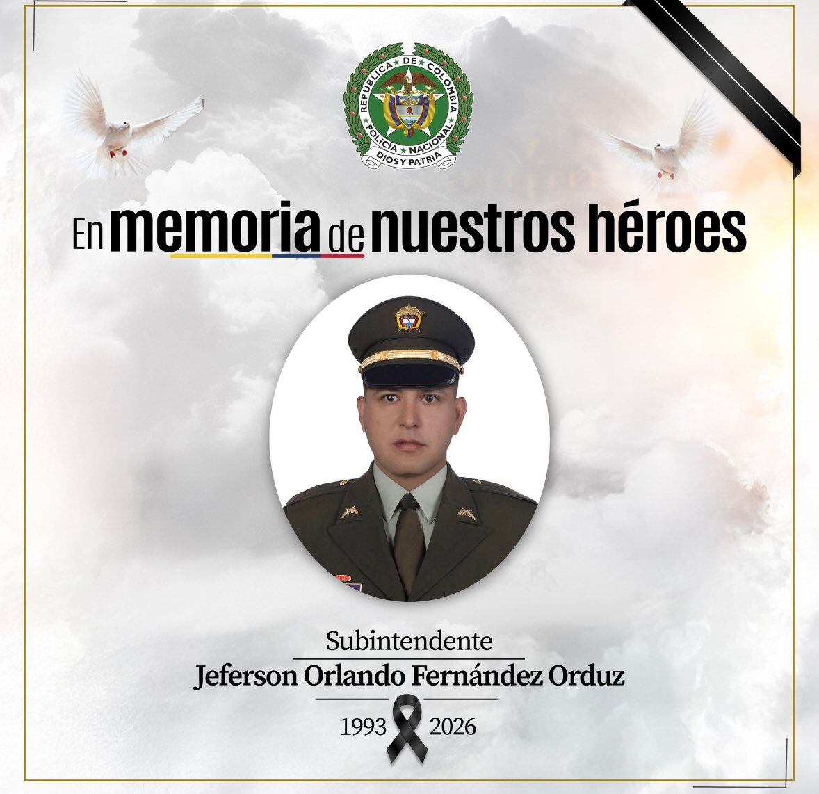 Subintendente de la Policía fue asesinado en Villavicencio cuando atendía una riña