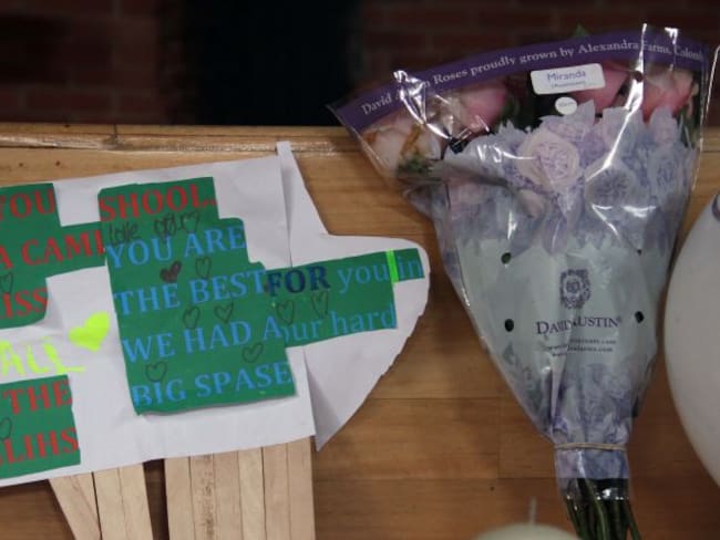 Homenaje de sus amigos a María Camila Velandia.