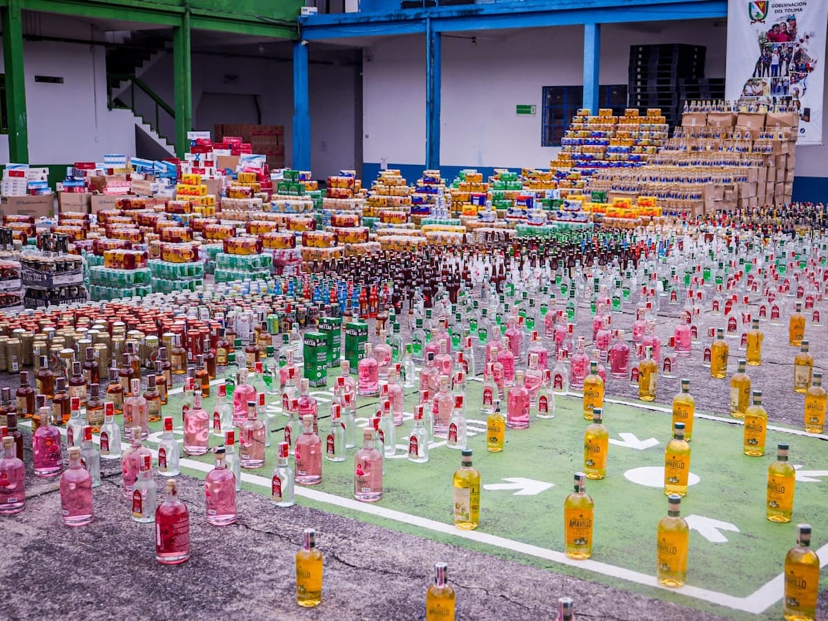 Destruyen más de 33 mil unidades de licor y cigarrillos de contrabando en el Tolima