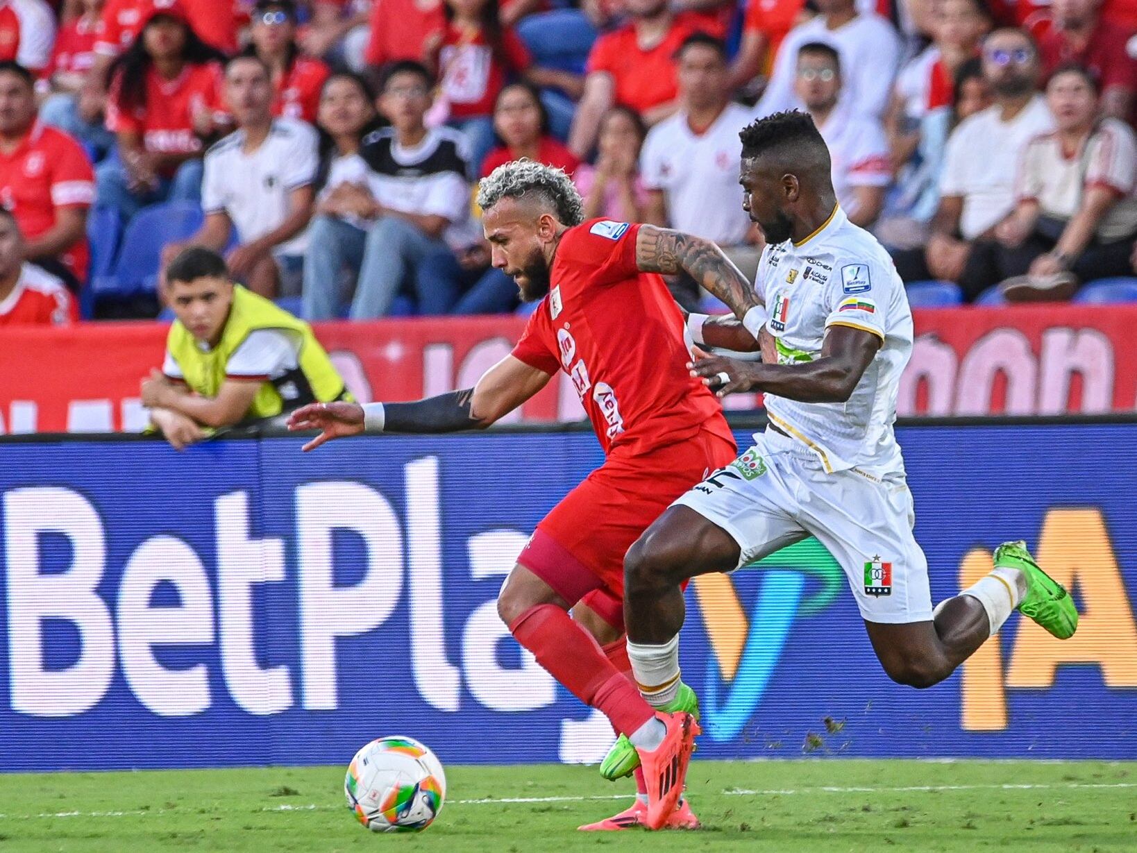 Duván Vergara frente Once Caldas / @AmericadeCali
