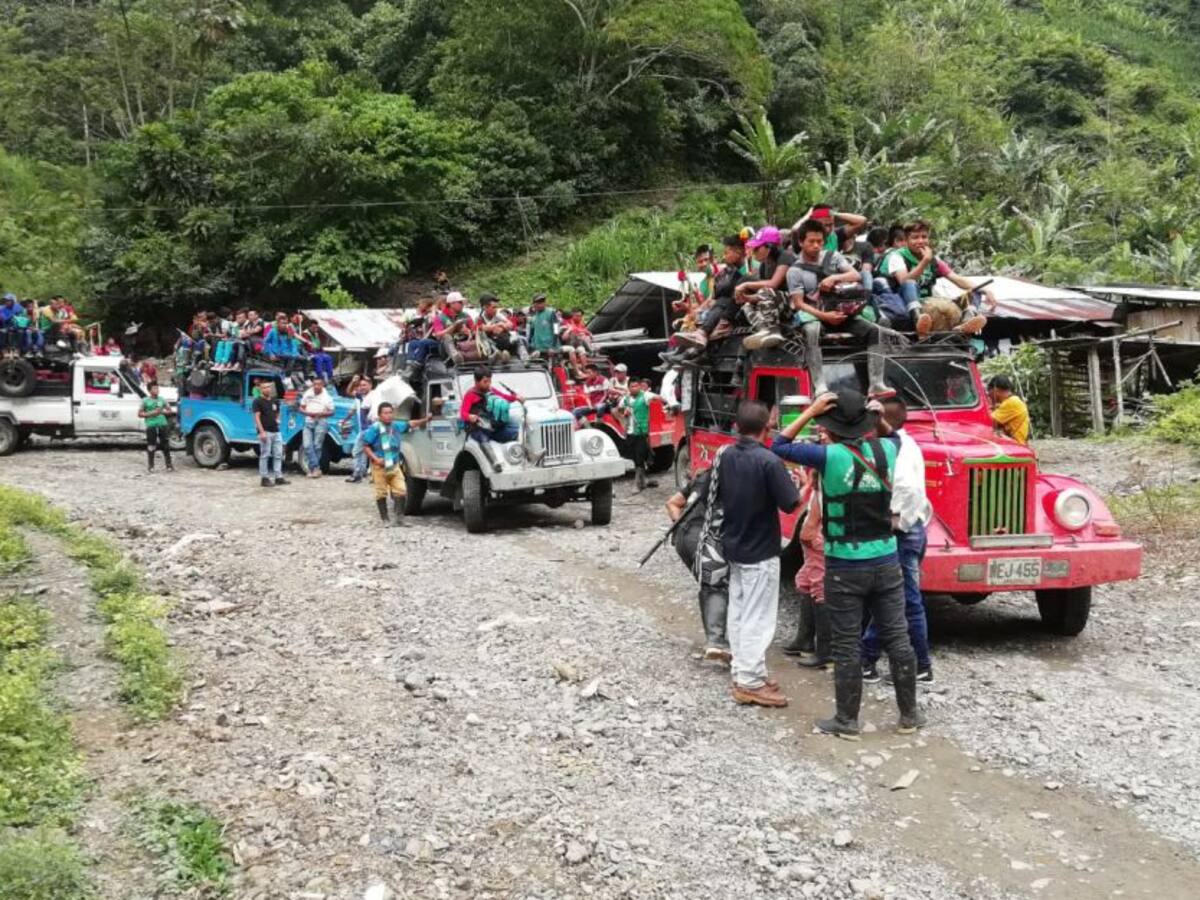 Inició minga indígena en Risaralda con la participación de dos mil emberas