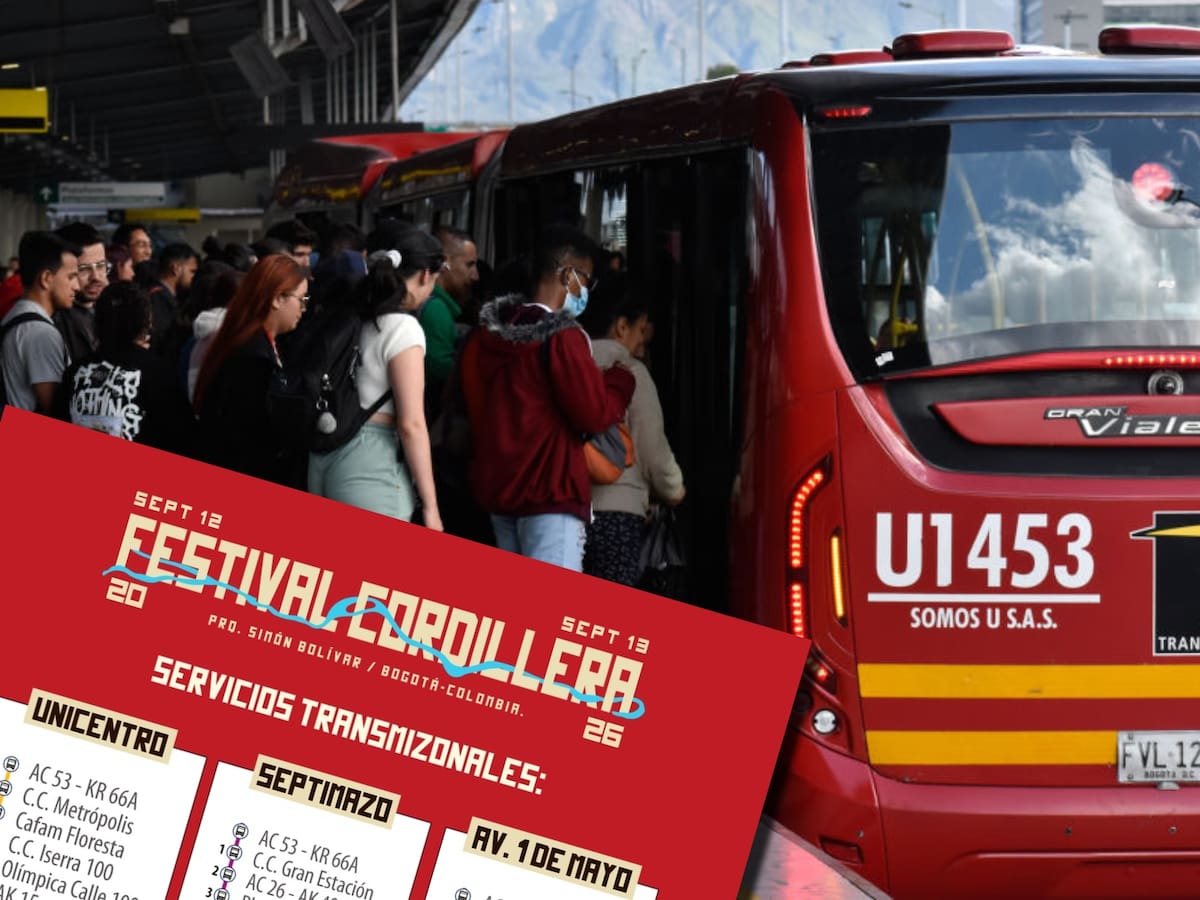 Festival Cordillera 2026: TransMilenio habilitó rutas especiales para la movilidad en Bogotá