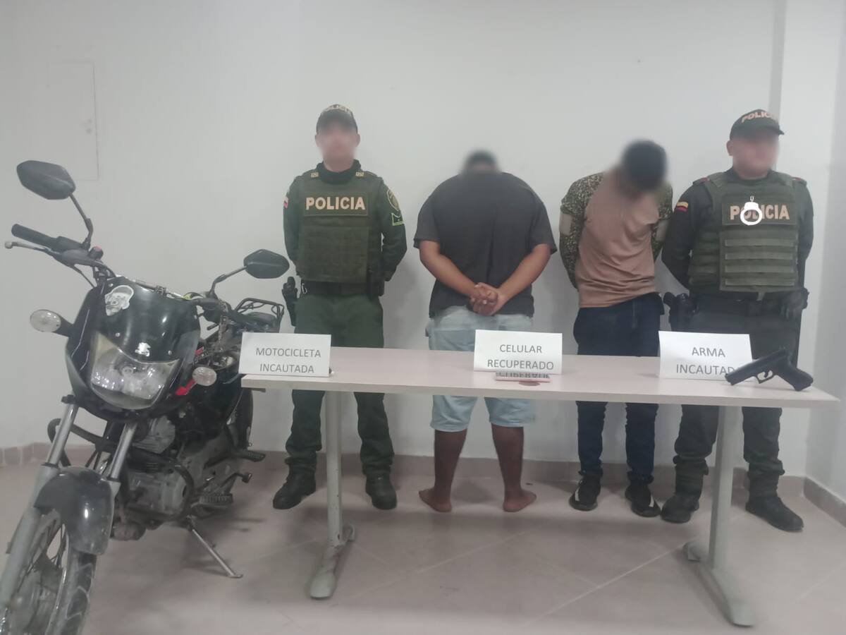 Dos cartageneros capturados por hurto de celulares en Santa Rosa de Lima