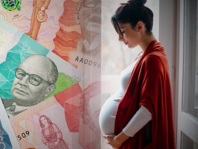 Mujer embarazada - Licencia de Maternidad - Dinero Colombiano - Cortesía