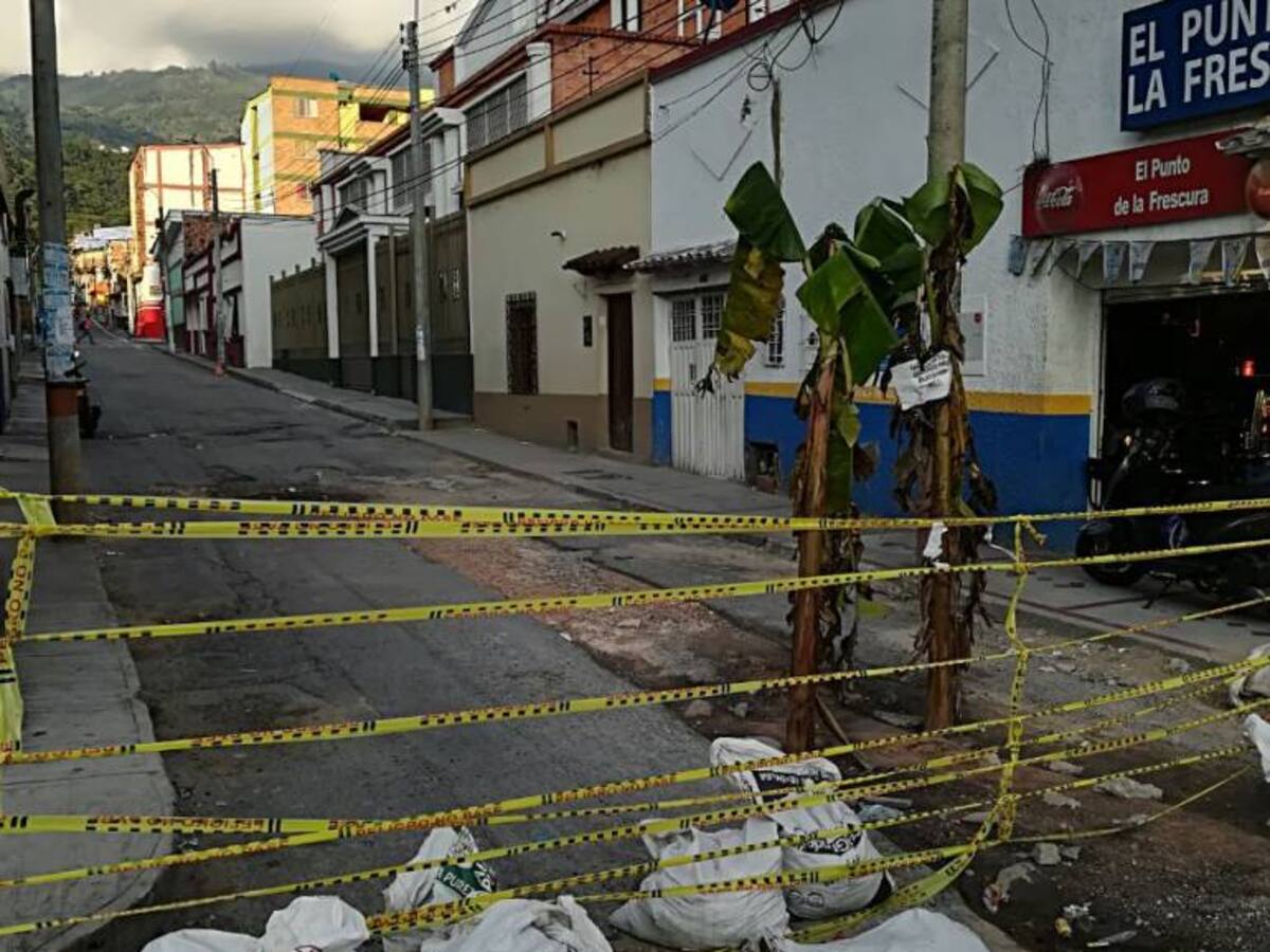 Sembraron matas de plátano en calle sin pavimentar