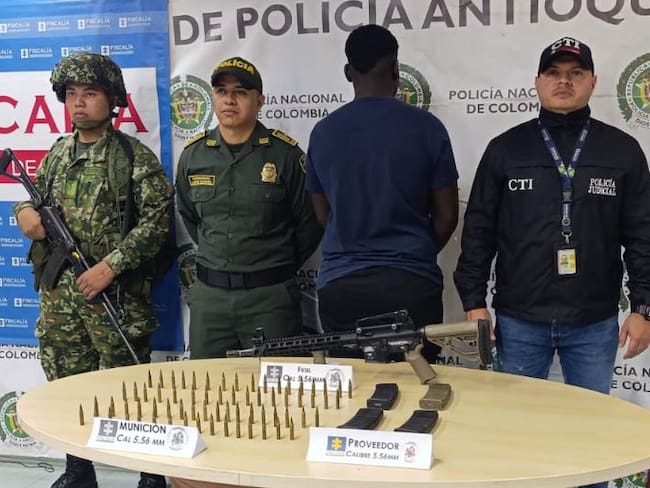 Alias Bairon guerrillero del frente 18 capturado en Ituango