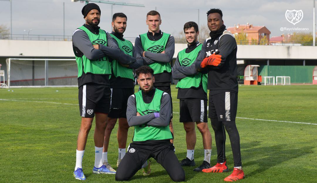 Iván Mauricio Arboleda, portero colombiano, en los entrenamientos del Rayo Vallecano.