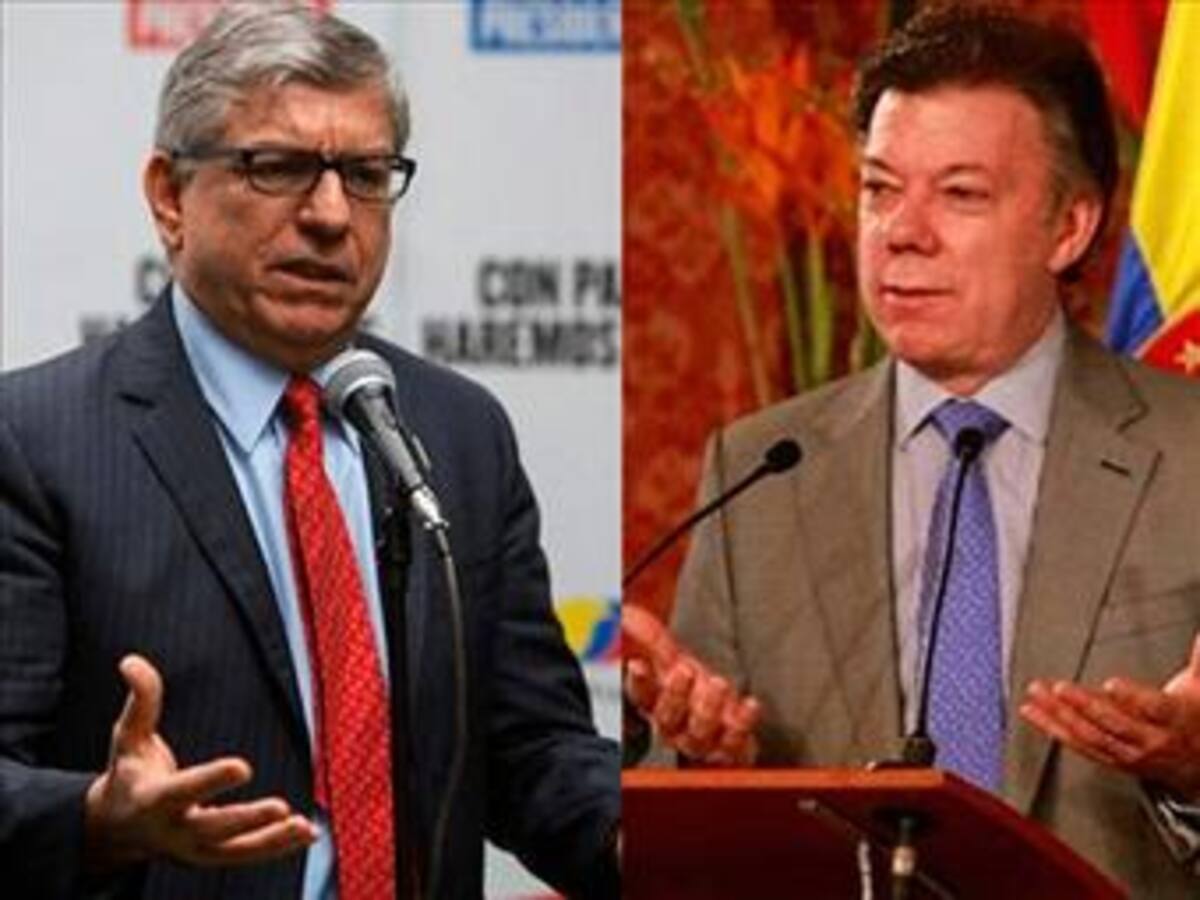Sigue distanciamiento entre Santos y Gaviria
