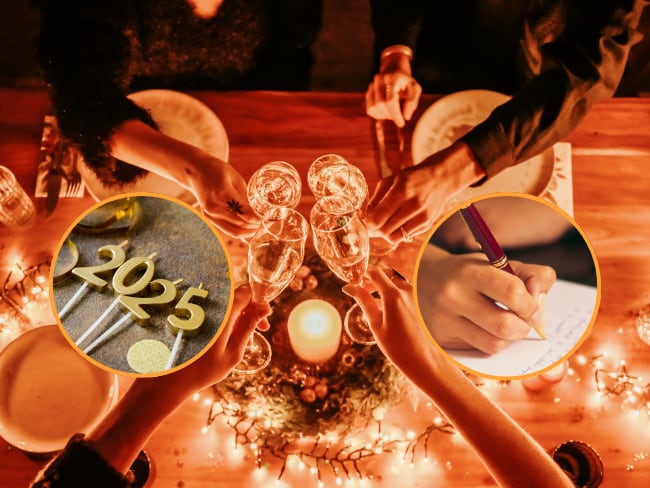 2025, Año Nuevo, persona escribiendo, imágenes de referencia (Getty Images).