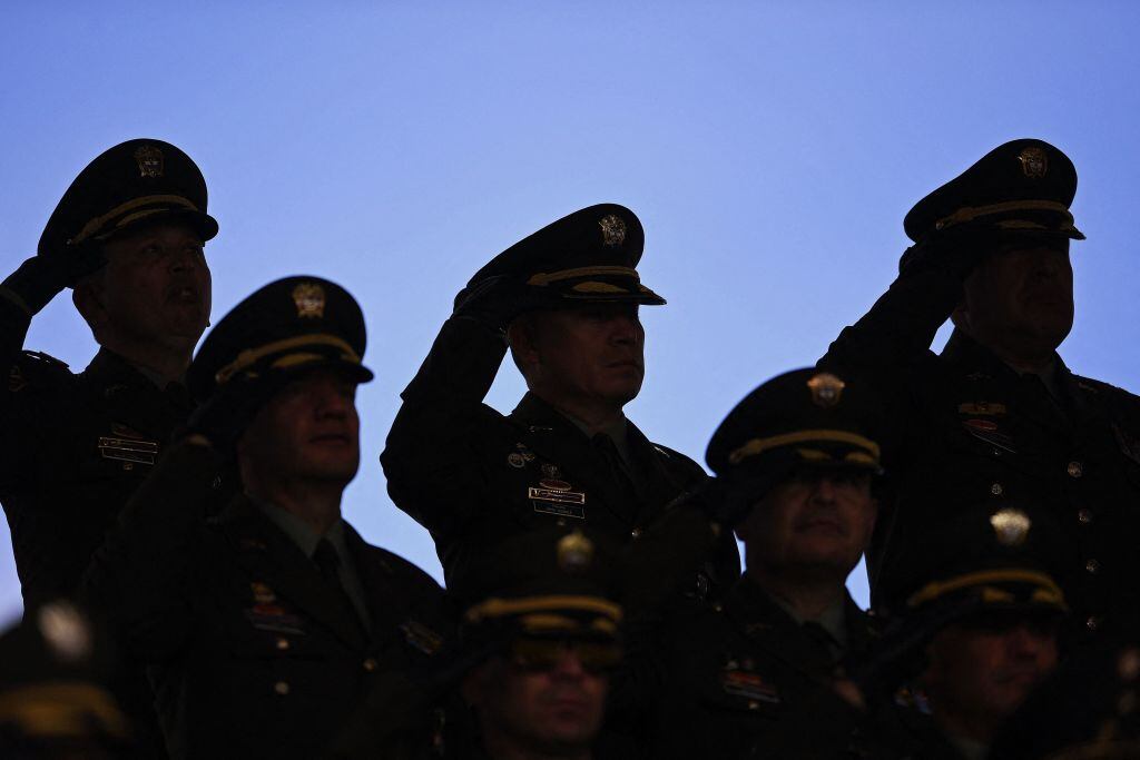 Policía Nacional. Foto: Daniel Muñoz / AFP via Getty Images
