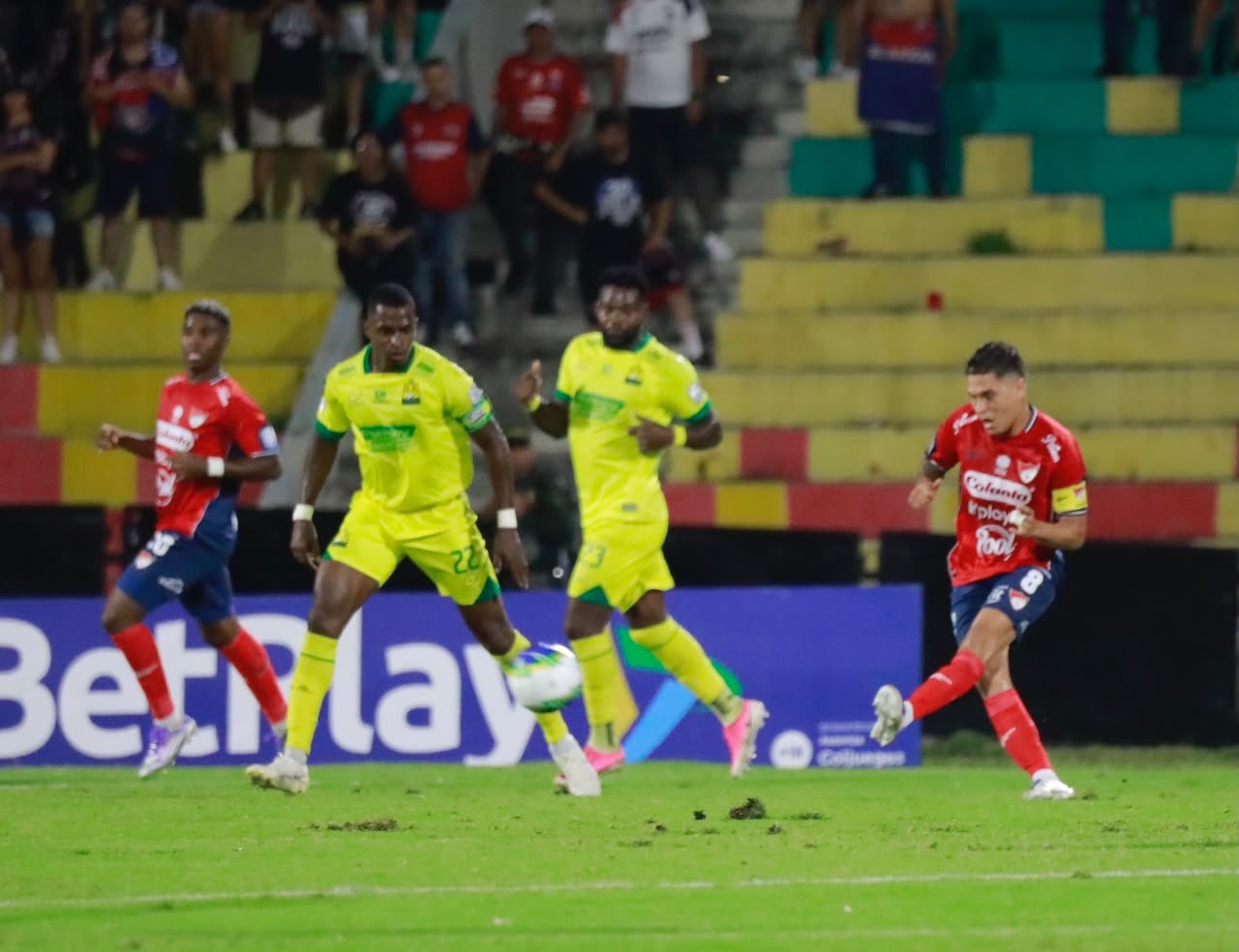 Juan Fernando Quintero anotó el gol del empate para el Medellín / Colprensa.