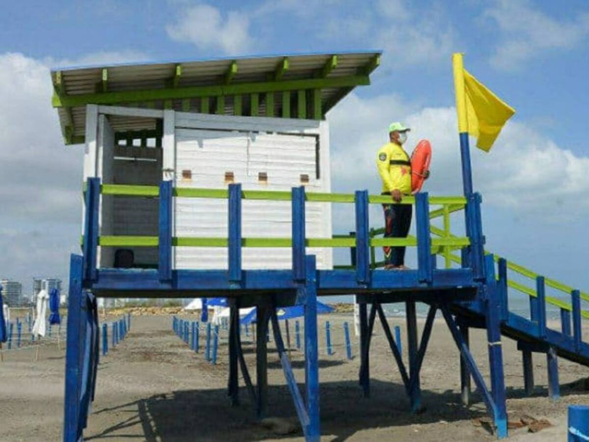 Playa Azul La Boquilla en Cartagena se recertificó con la bandera Blue Flag