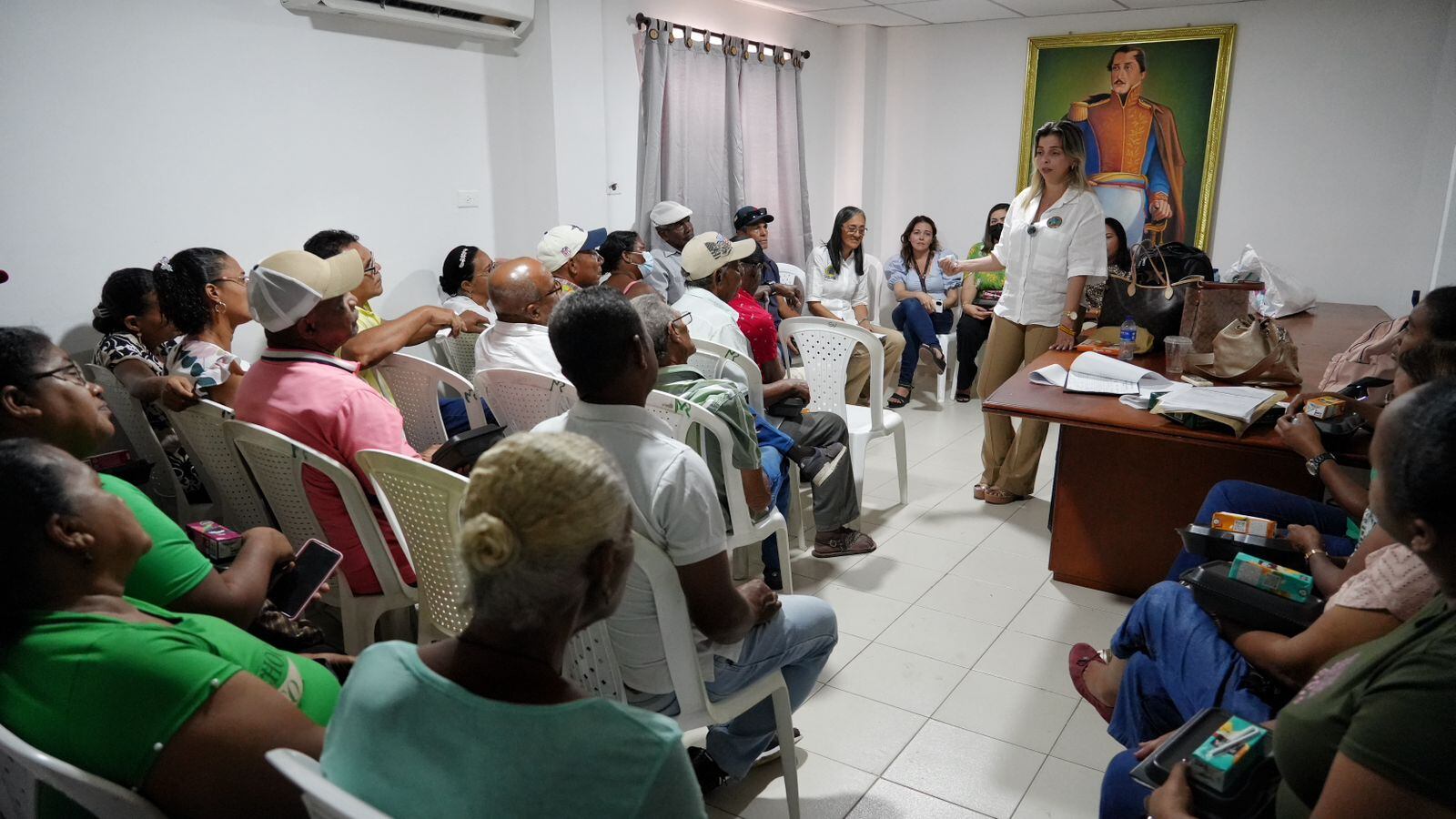 Fondo de Pensiones de Cartagena atendió a pensionados que residen en Arjona