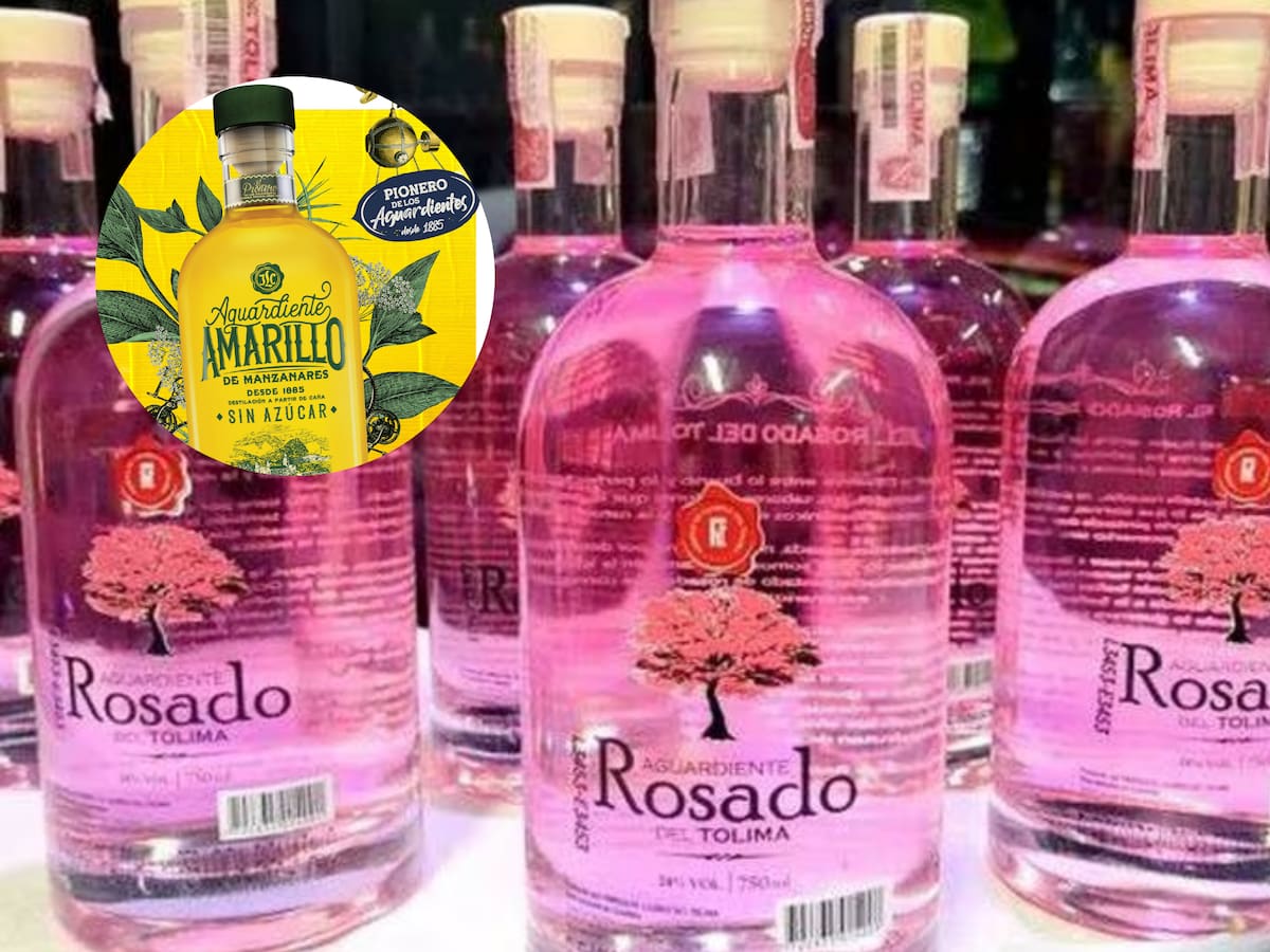 ¿Cuál es la botella de aguardiente más barata, Amarillo o Rosado?