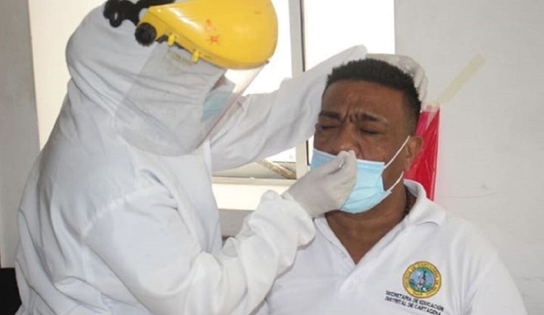 Realización de pruebas covid-19 en Cartagena