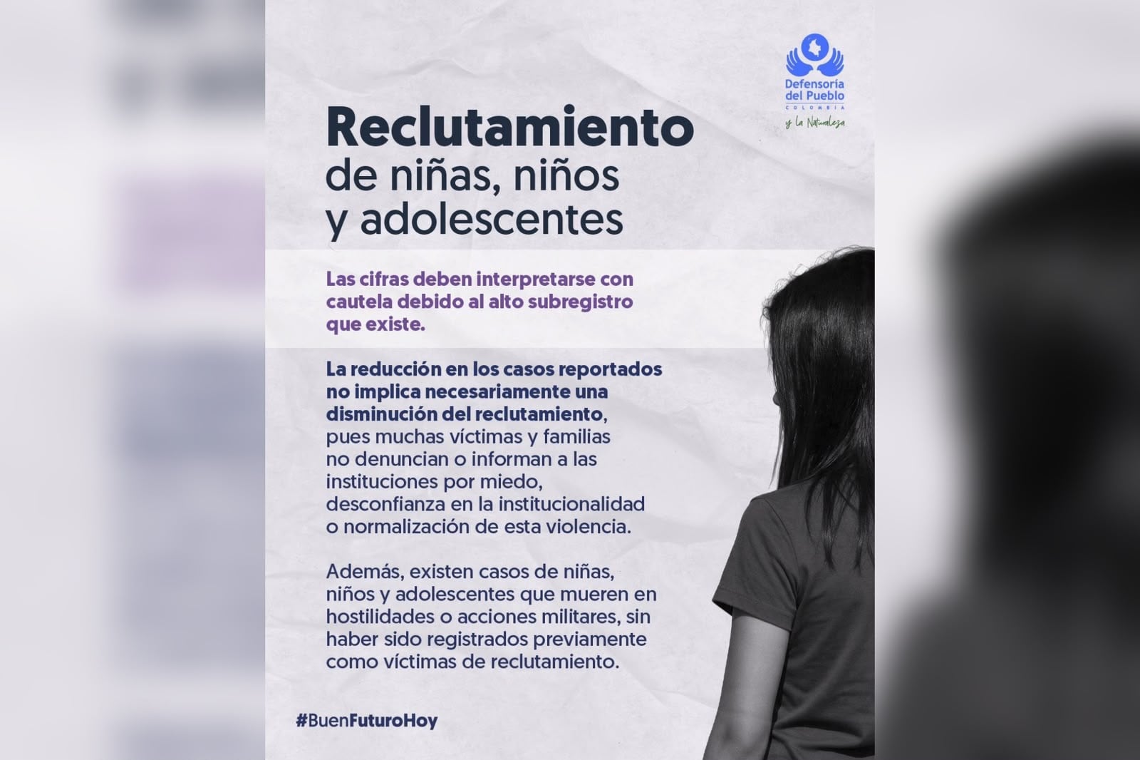 Norte de Santander es el segundo departamento con mayor reclutamiento de niñas, niños y adolescentes.