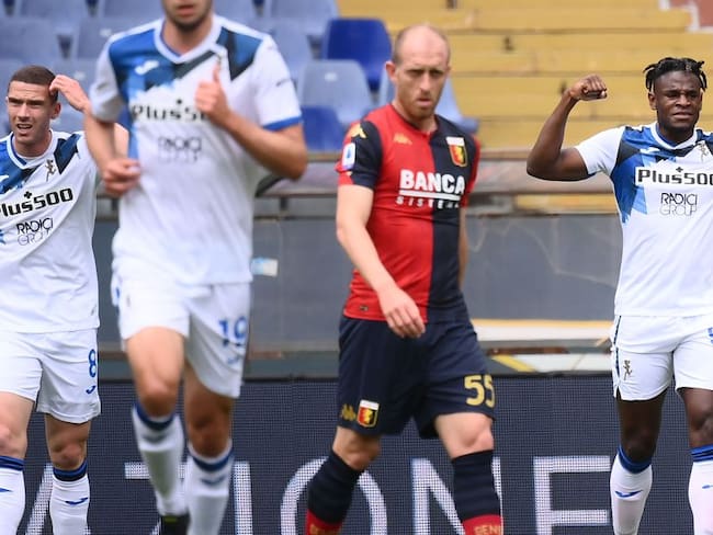 Figura: Gol y asistencia de Duván Zapata en victoria de Atalanta ante Genoa