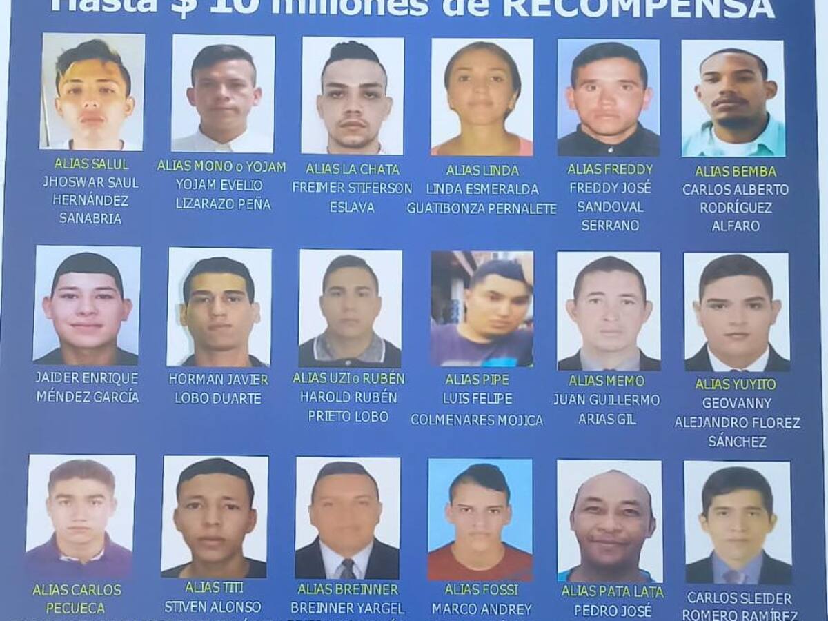Autoridades presentaron el cartel de las 18 personas más buscadas en el AMC