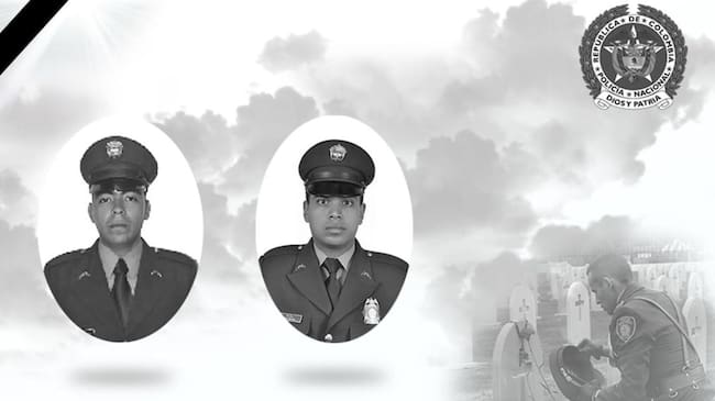 Policías asesinados en Ibagué