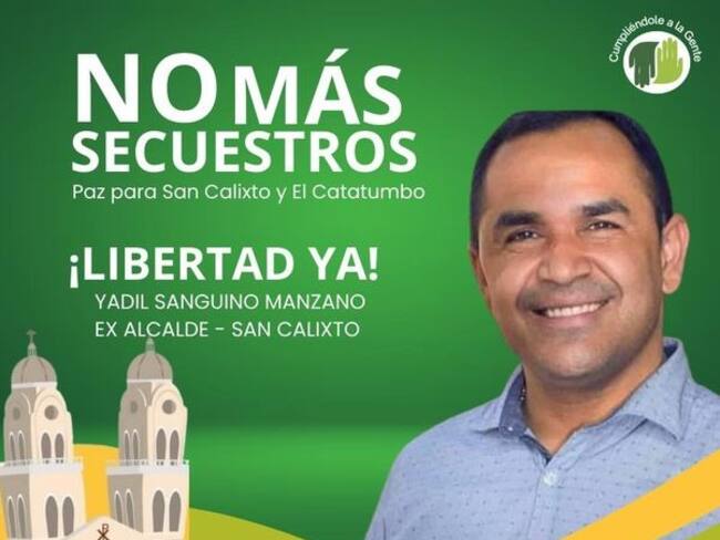 En San Calixto exigen libertad para el exalcalde Yadil Sanguino