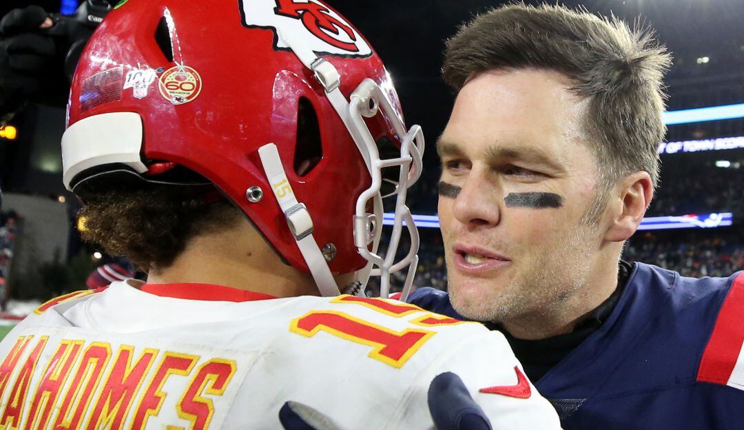 Patrick Mahomes y Tom Brady