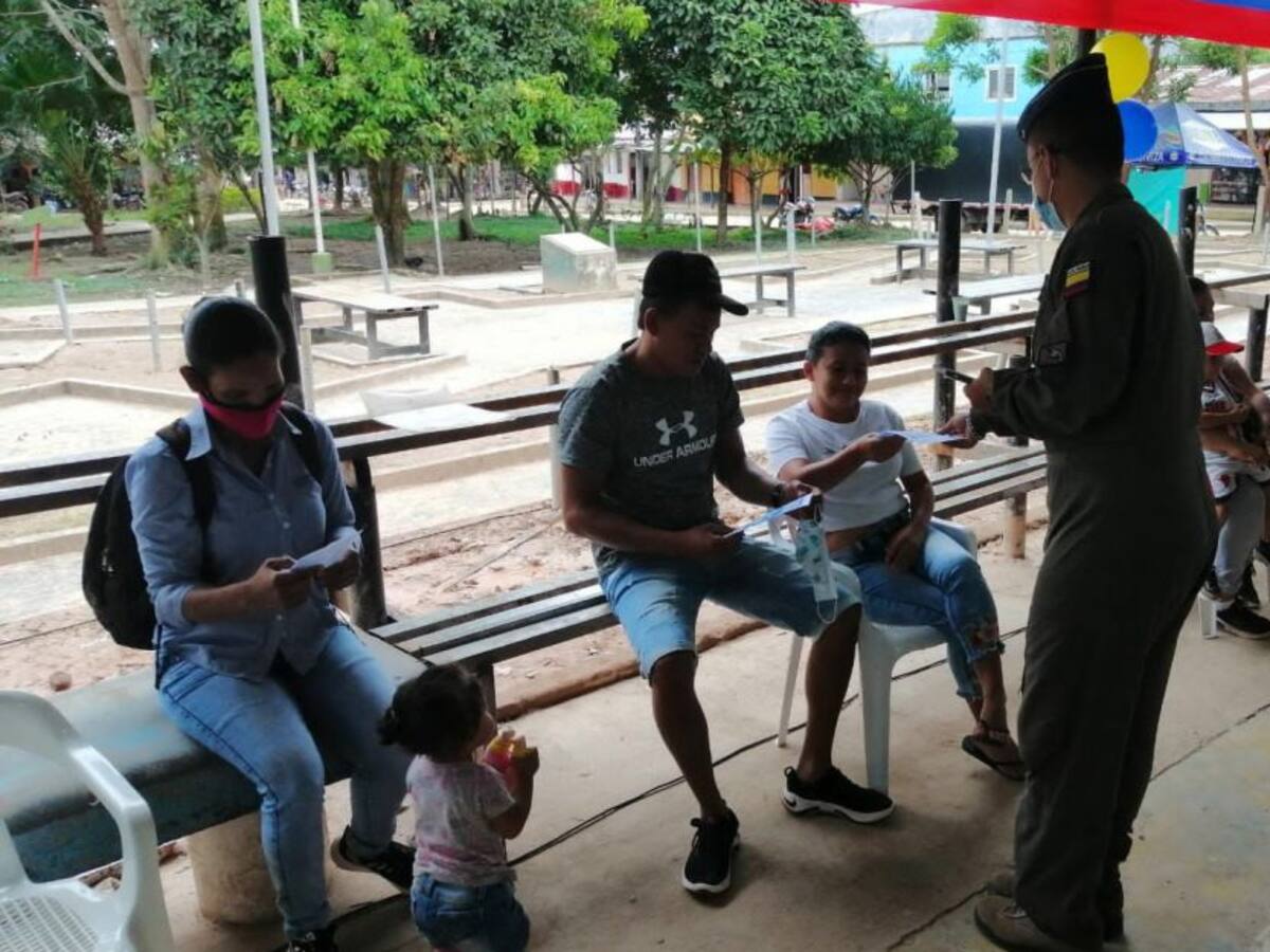 Fuerza Aérea Colombiana apoyó jornada de salud en el sur de Bolívar