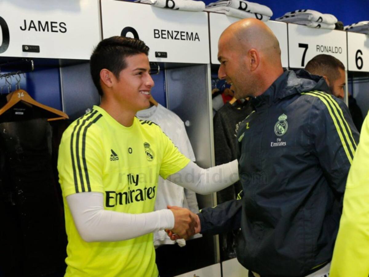 Con Zidane tengo muy buena relación, no es como se habla: James