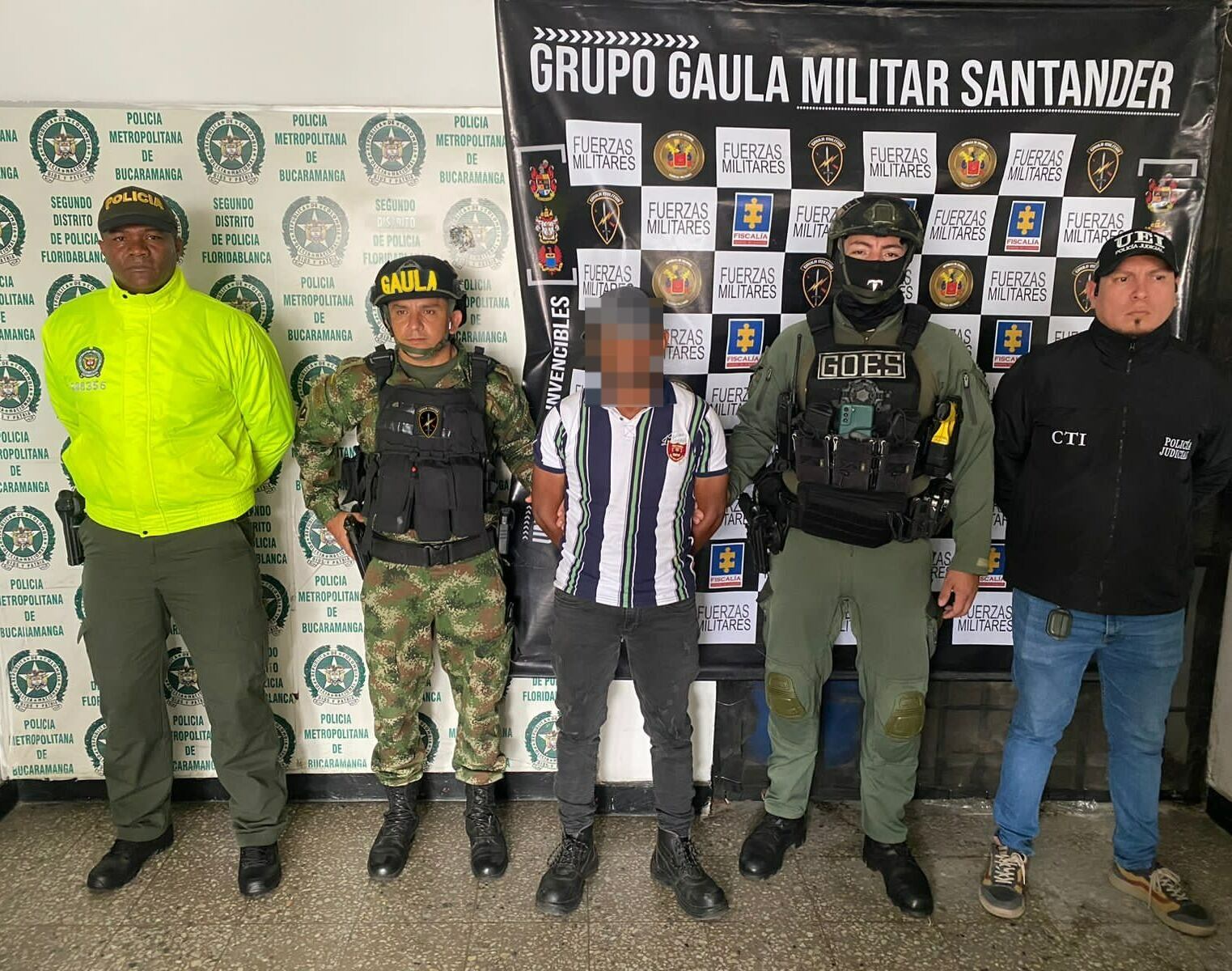 Capturan en Floridablanca el presunto sicario del Clan del Golfo