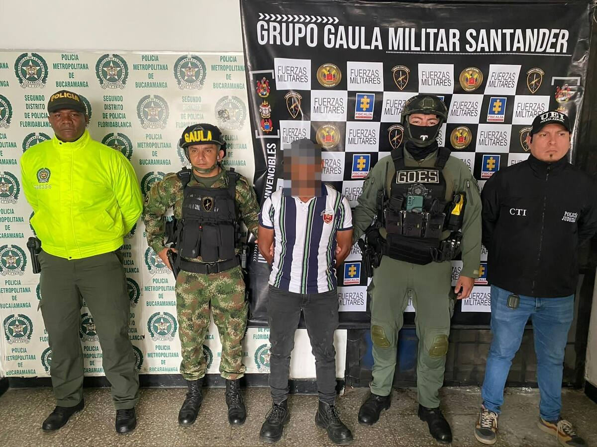 Capturan en Floridablanca el presunto sicario del Clan del Golfo