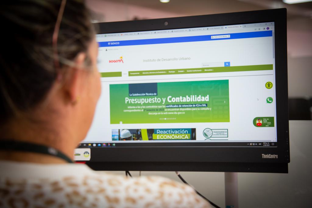 El Instituto de Desarrollo Urbano en Bogotá brindará asesorías por WhatsApp